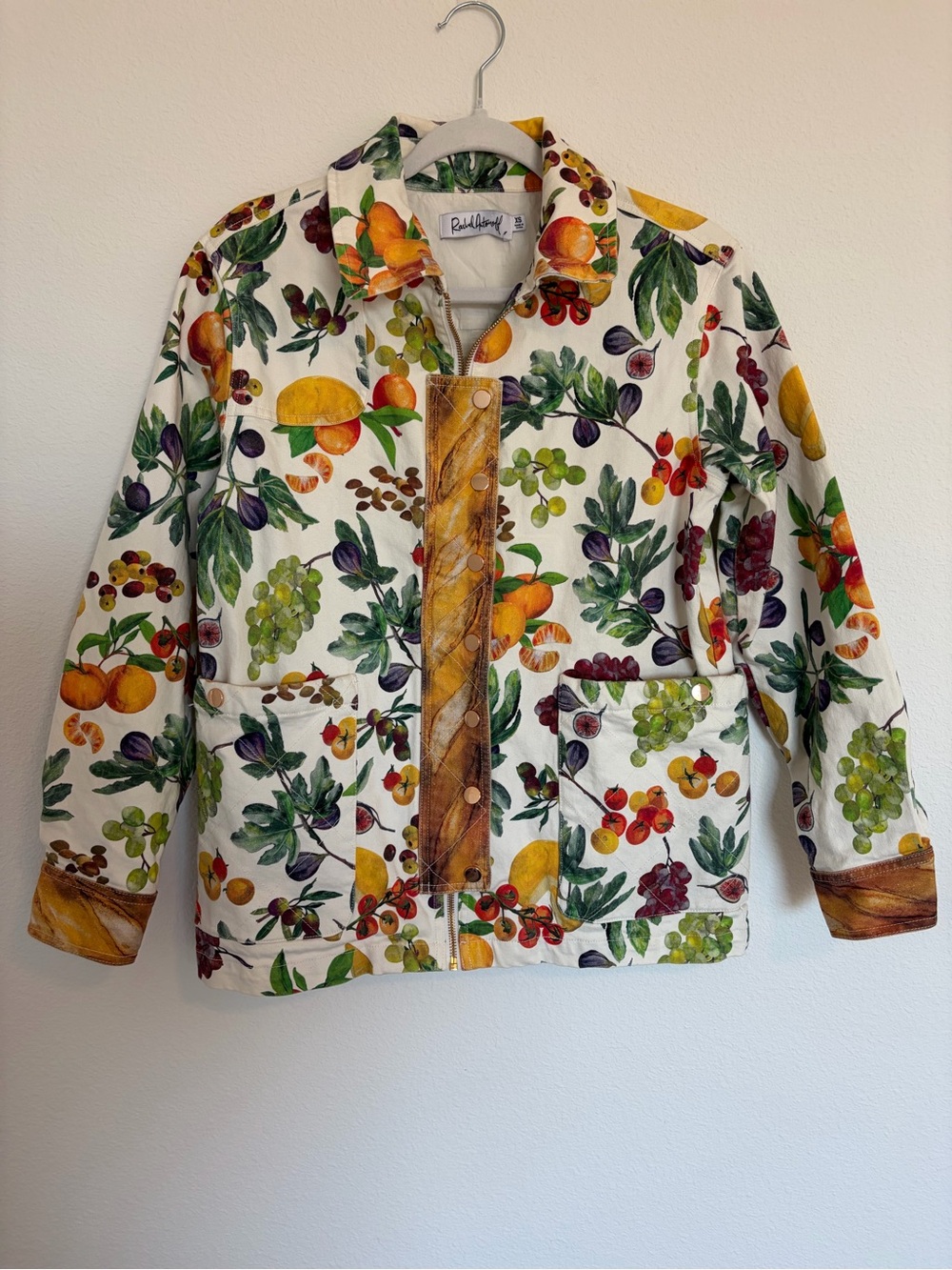Rachel Antonoff Fruit Print Lizzie Picnic Jacket